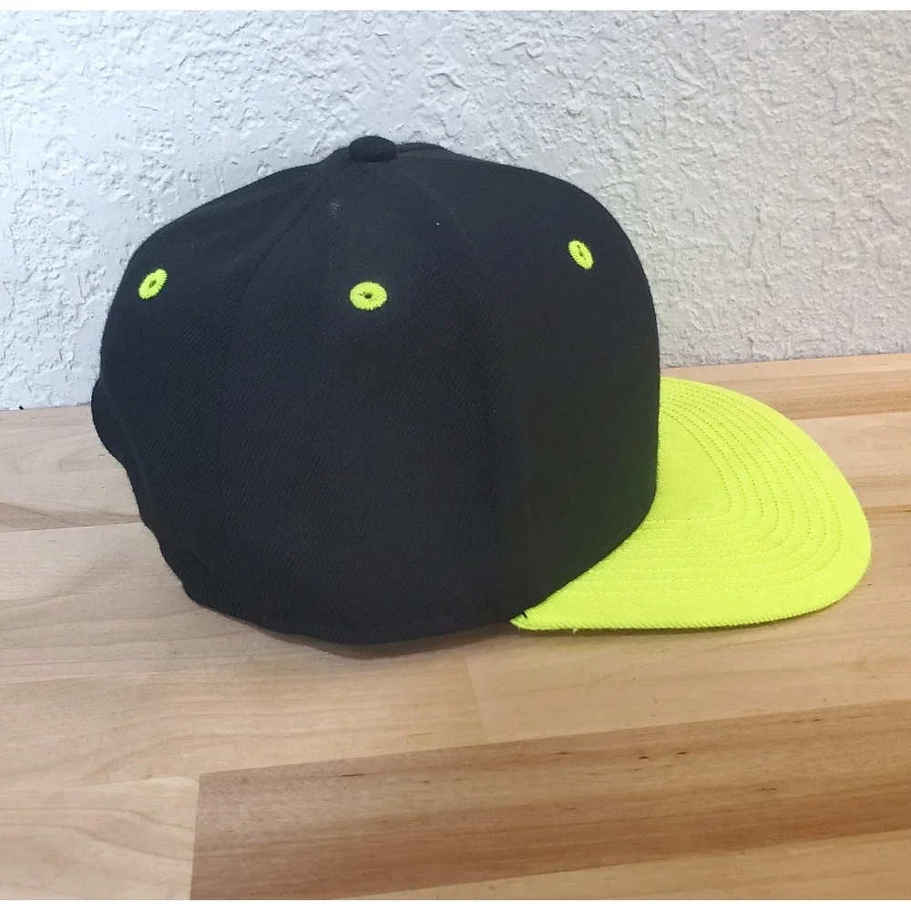 Jordan Youth True Snapback Hat Black Neon Volt Green Jumpman Cap 617844-988977